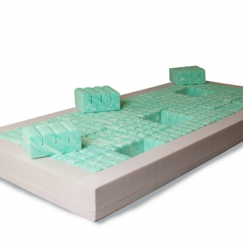 Medical segmented foam mattress / anti-decubitus
