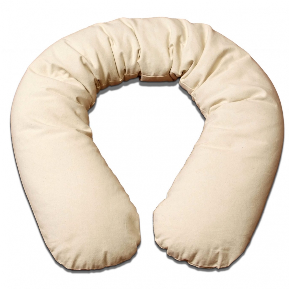 breast pillow with buckwheat hulls